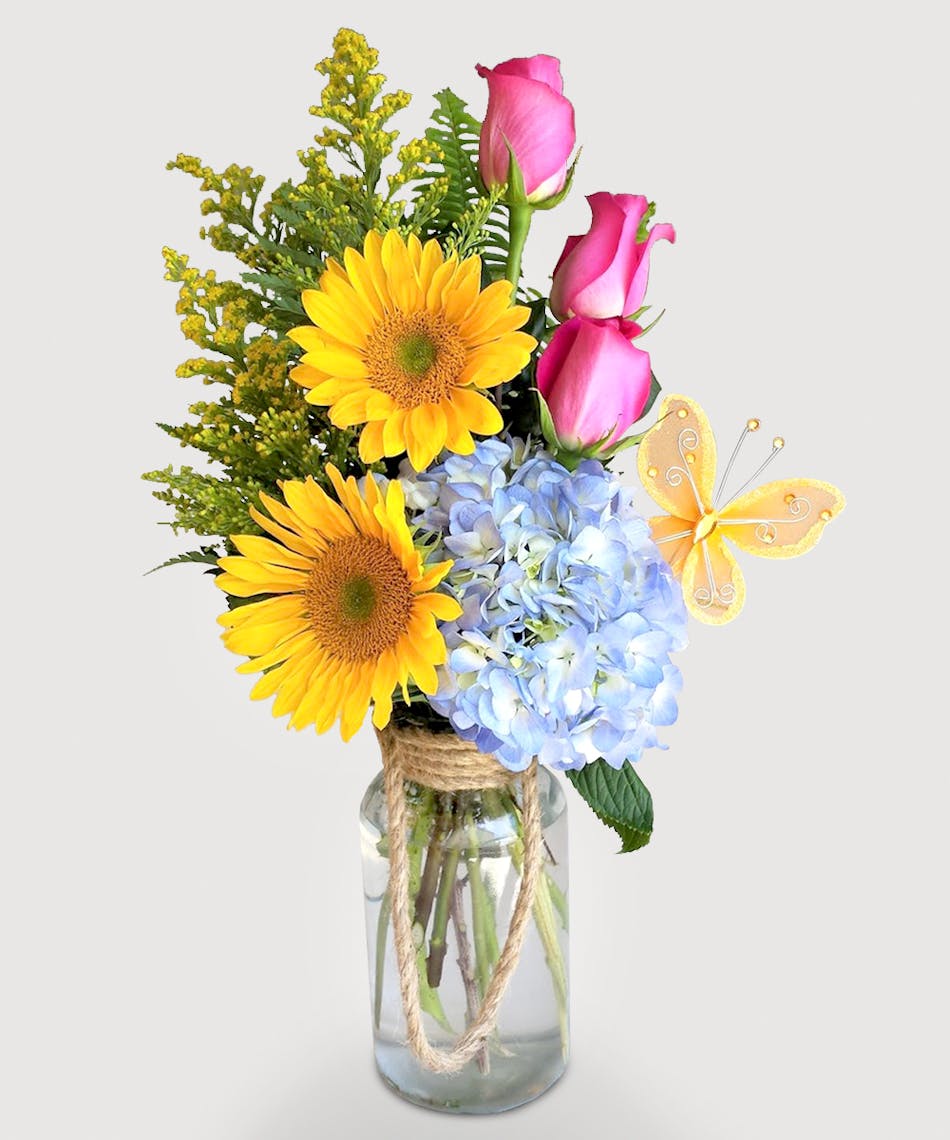 Ocean Blue Stadium Flowers