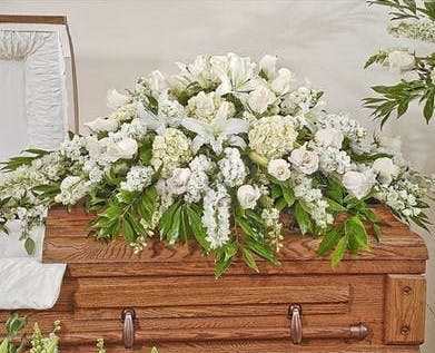 Resurrection Casket Spray- Stadium Flowers