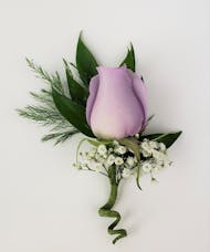 Boutonniere- Purple  Blossom