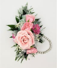 Corsage  Light Pink Mixed Flowers