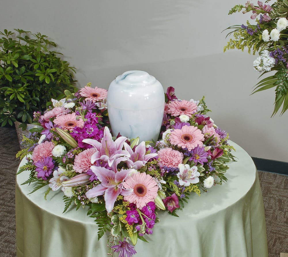 Traditional Mix Urn Display Stadium Flowers