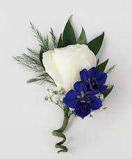 Boutonniere- Blue Blossom