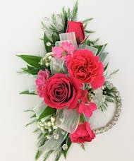 Corsage  Hot Pink Mixed Florets