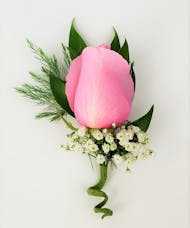 Boutonniere- Lt Pink Blossom
