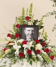 Red and White Memorial Display